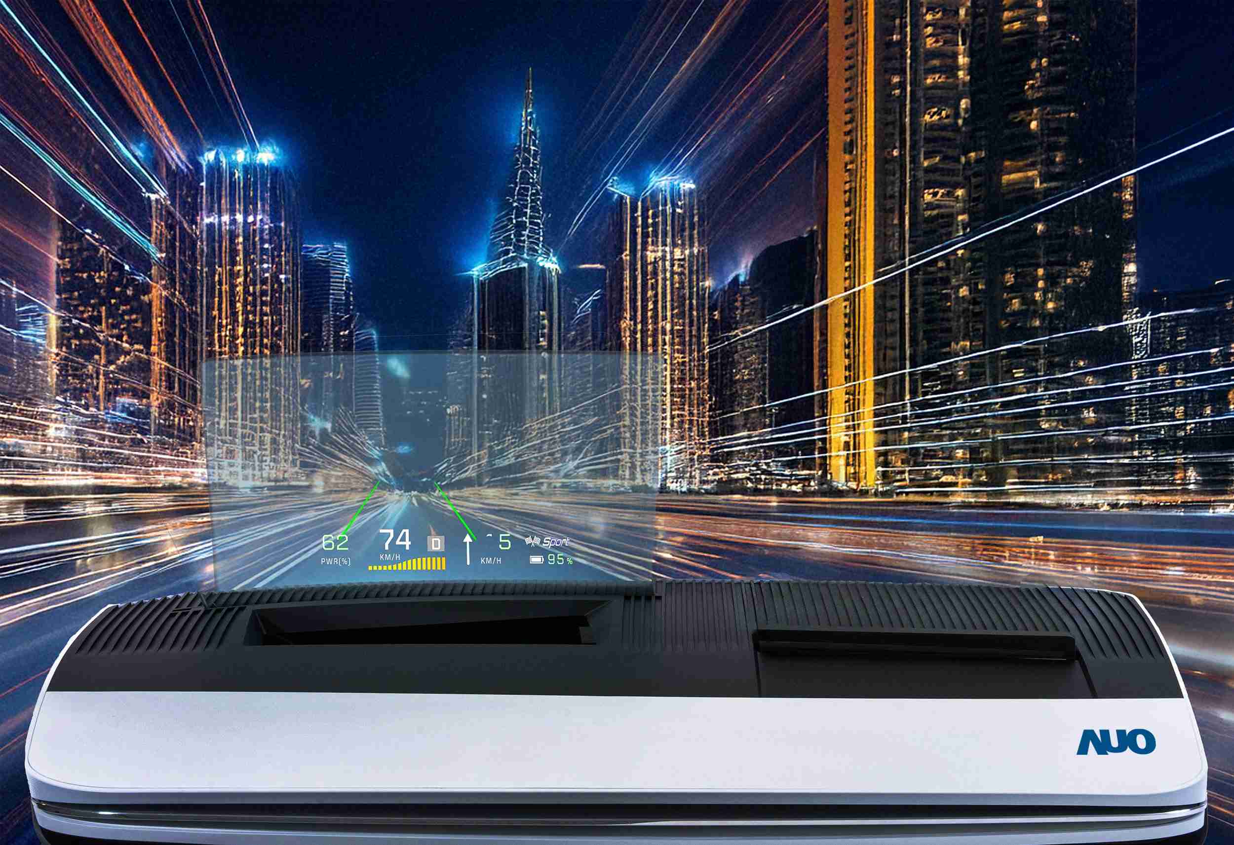 NG大舞台推出13吋Micro LED抬头显示器，，，，提供高入眼亮度、、、高色彩饱和度的显示质量，，在阳光下或黑暗中都清晰可见，，，并利用Micro LED模块体积小的优势，，，，解决车用空间有限的痛点